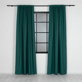 LUNVA Custom Blackout Curtains with Linen-Look Texture – Turquoise